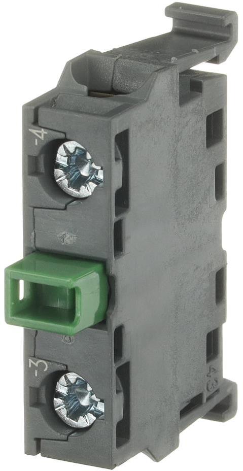 Допълнителен контакт 1xNO MCB-10B за държач с 3 или 5 гнезда Modular ABB