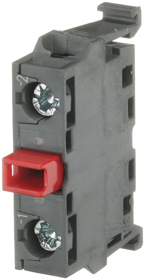 Допълнителен контакт 1xNC MCB-01B за държач с 3 или 5 гнезда Modular ABB