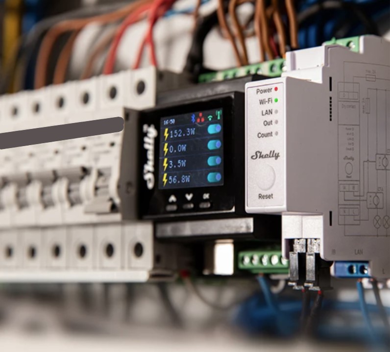 Монофазен Smart мерител 2х 50A за DIN монтаж Shelly PRO EM 50 - 268148S