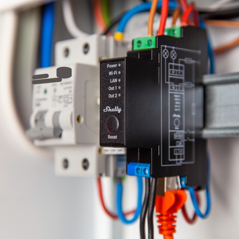 Импулсно Smart реле 2х On/Off 16A (25A) с мерител за DIN монтаж Shelly PRO 2PM - 268032S