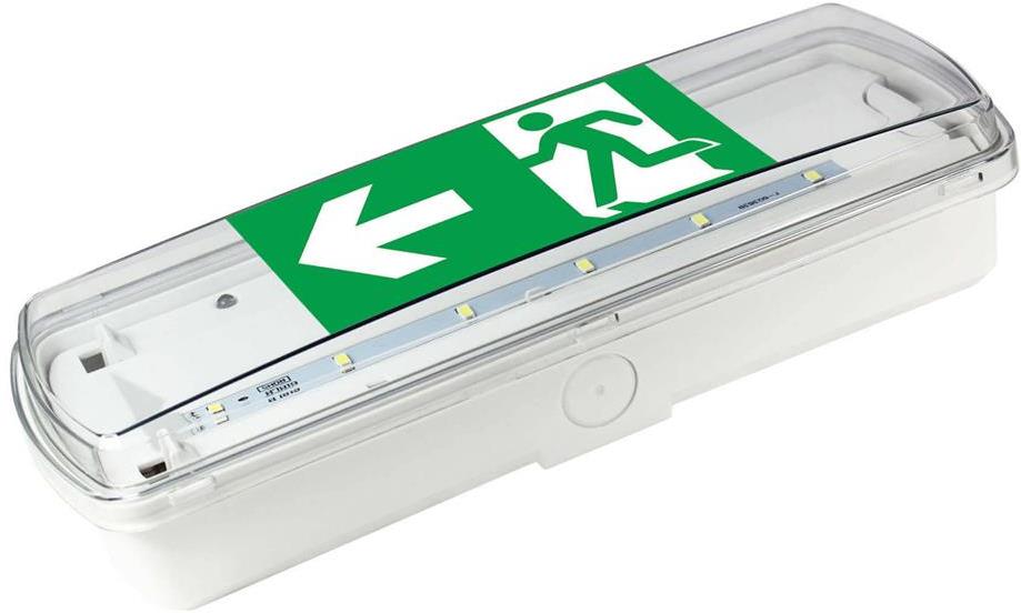 Авариен осветител LED 2.5W 170lm 3h 6500K IP65 открит монтаж Commel