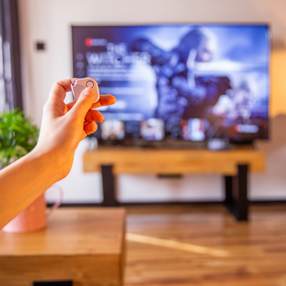 Бутон с 4 функции с батерия бял Shelly Blu Button1 - 266441S /до изчерпване/