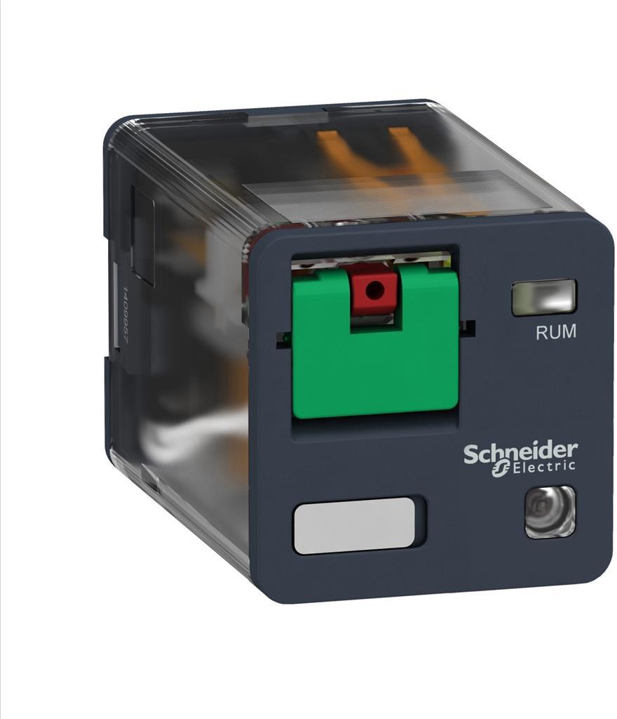 Реле интерфейсно RUM 230 VAC, 10A, 3 превключващ контакт, LED, монтаж в цокъл SE