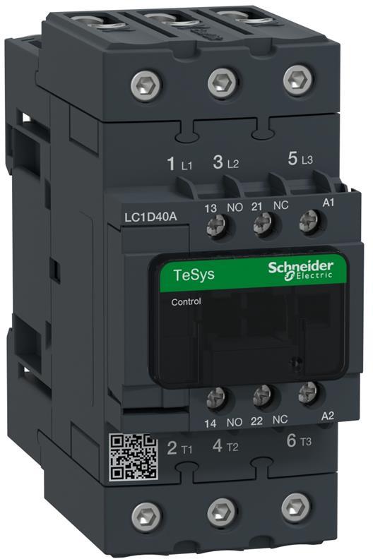 Контактор TeSys D 3P 18.5kW (40A AC-3) 1NO-1NC 220V 50/60Hz EverLink SE