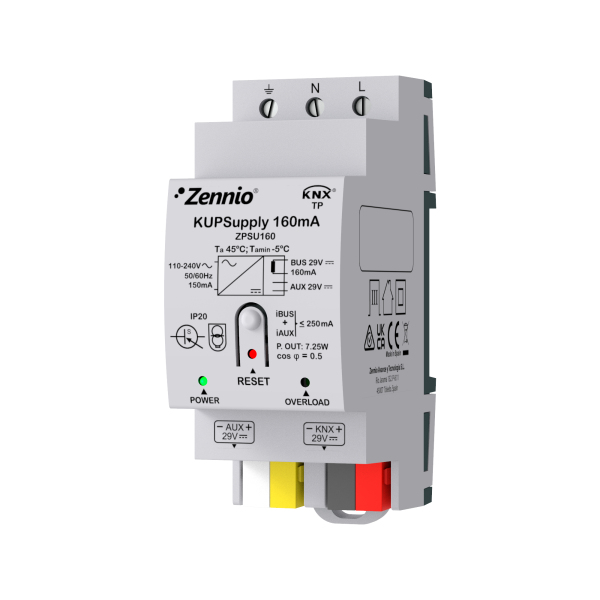 Захранващ блок KUPSupply 160mA 2DIN KNX Zennio