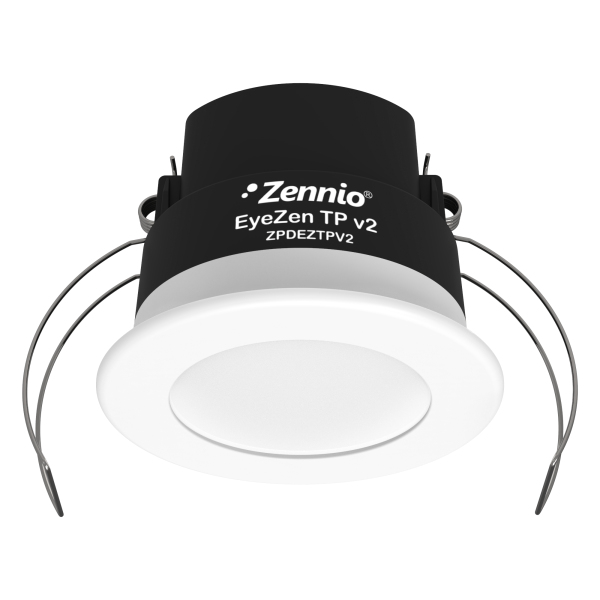 Датчик за движение PIR, за вграждане в таван, 360°, обхват D6m @ h=2,7m, IP20, EyeZen TP v2. цвят Антрацит KNX Zennio
