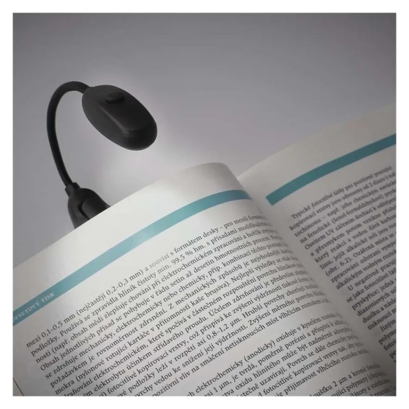 Нощна лампа LED 10lm 7м 25ч батерия 1× AAA за книга IP20 EMOS