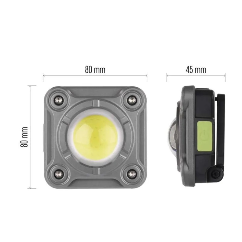 Работна лампа 1200lm 60м 3ч зареждаема 2000mAh пластмаса IP44 EMOS