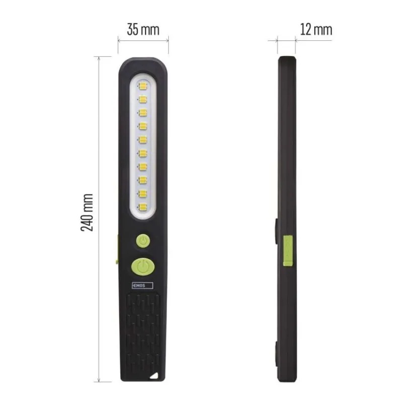 Работна лампа 700lm 45м 3ч зареждаема 1200mAh пластмаса IP20 EMOS