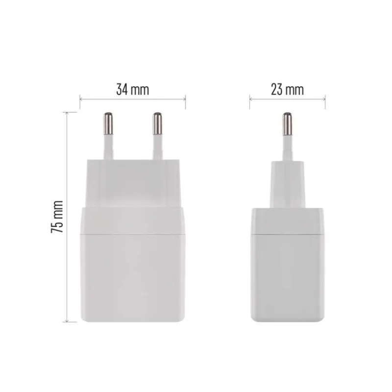 Захранващ адаптер PD 20W USB A+C EMOS