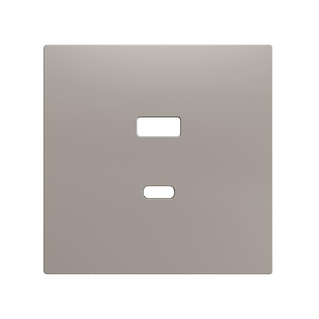 Лицев панел за розетка 2xUSB ZS70 цвят Сребро Zennio
