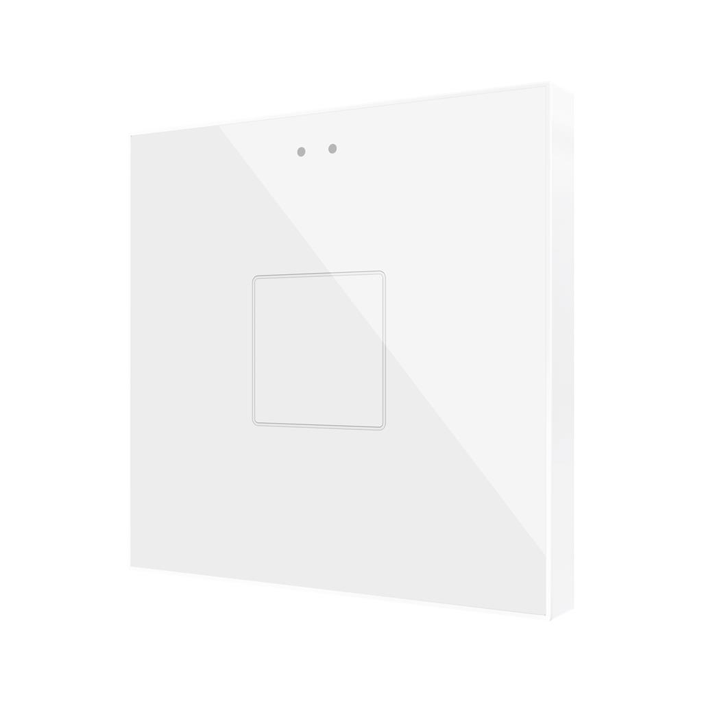 Пулт за управление с 1 капацитивен бутон Flat RGB KNX стъкло цвят Бял Zennio