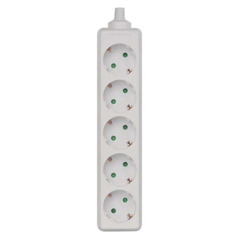 Разклонител БЯЛ 5x2P+E без кабел EMOS