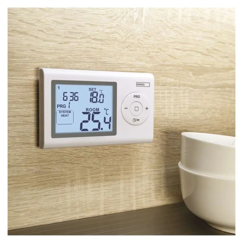 Термостат за отопление и охлаждане 5…35 °C с LCD дисплей и седмичен таймер 8A EMOS