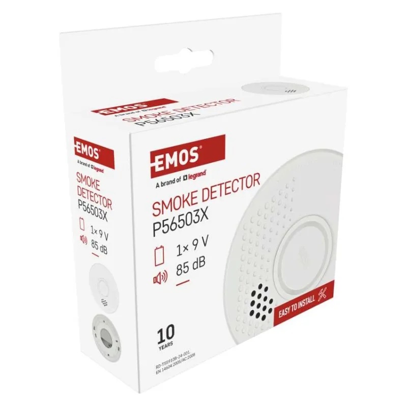 Безжичен датчик за дим със сирена 85dB TSS910B EMOS