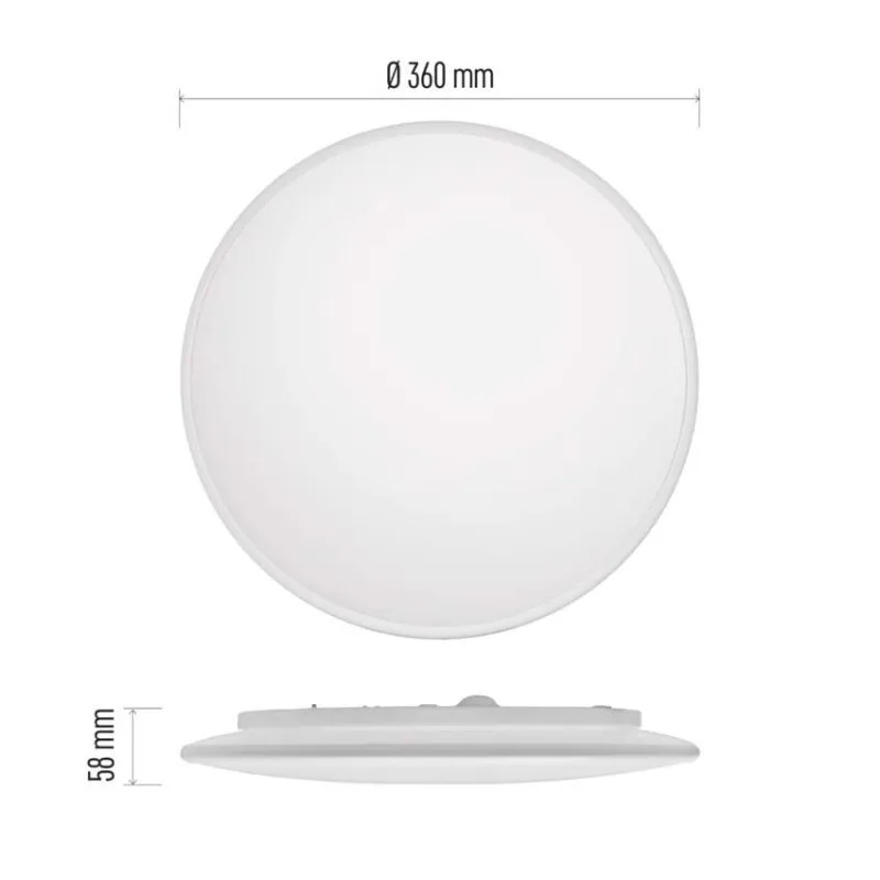 Плафон LED DN360 24W CCT 1920lm 115° димируем с ДУ 25000h IP20 ALVI EMOS