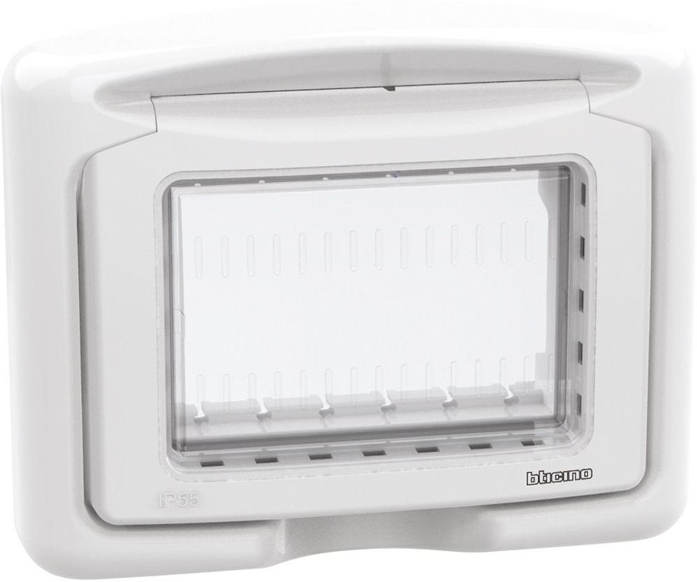 Капак противовлажен IP55 3 мод. цвят Бял Classia Bticino
