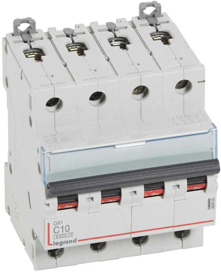 Автоматичен прекъсвач DX3 4P 10A крива С 6kA Legrand