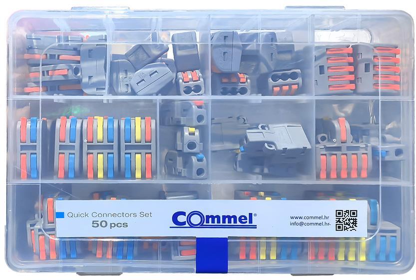 Кутия с бързи връзки отваряеми за гъвкав/твърд проводник 32A 250V (кут. 50 бр.) Commel
