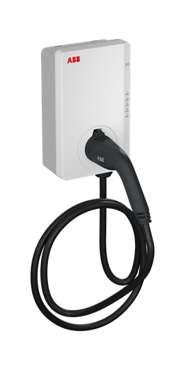 Зарядна станция за стена Terra V2 22.1 kW, 3P 32A, с кабел 5m и конектор Type 2, IP54 IK08, RFID 4G, ABB