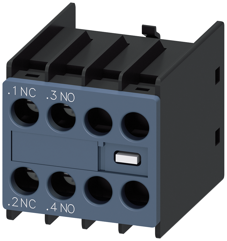 Блок помощни контакти 3RT2 S00…S3 1NO+1NC челен монтаж Siemens