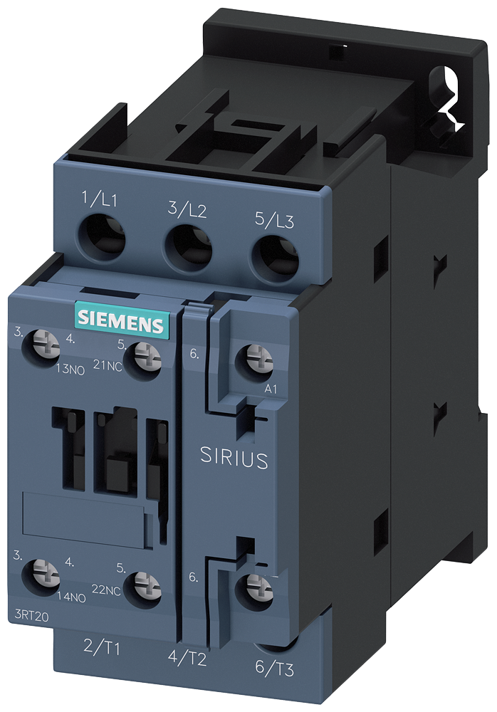 Контактор 3RT2 S0 3P 5.5kW (12A AC-3) 1NO+1NC 230V 50/60Hz Siemens