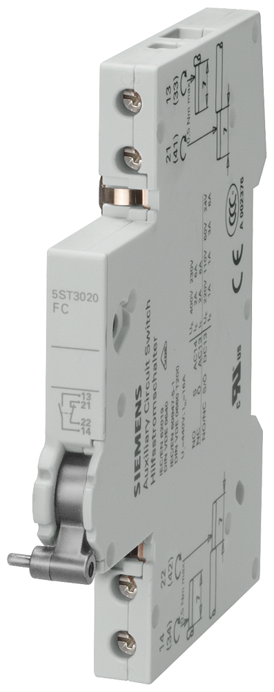 Помощен контакт 1NO+1NC индикация повреда за 5S Siemens