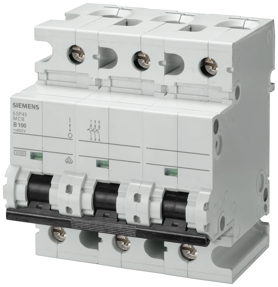 Автоматичен прекъсвач 5SP4 3P 80A крива С 10kA Siemens