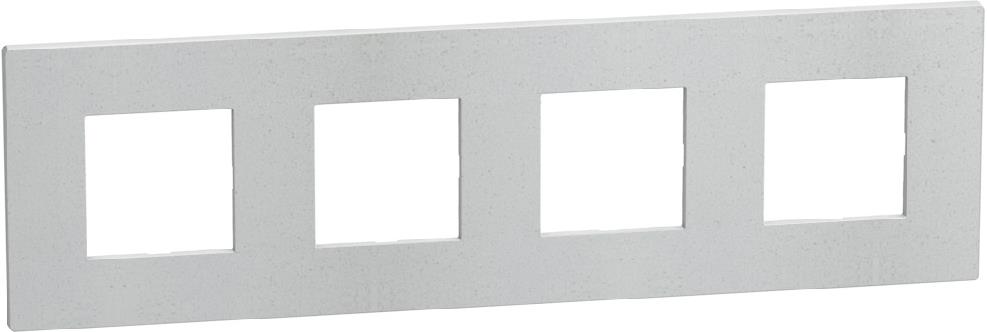 Рамка 2+2+2+2 мод. цвят Бяла слюда (White Mica) Light Now Bticino