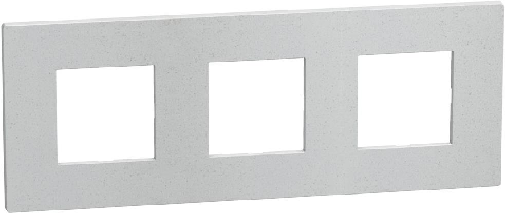 Рамка 2+2+2 мод. цвят Бяла слюда (White Mica) Light Now Bticino