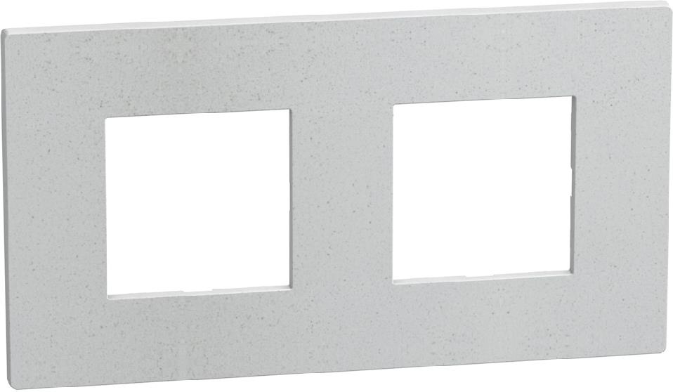 Рамка 2+2 мод. цвят Бяла слюда (White Mica) Light Now Bticino