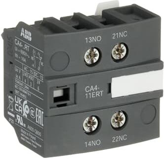 Помощен контакт с 1NO+1NC /CA4-11ERT/ за контактори AF09...38 за челен монтаж ABB