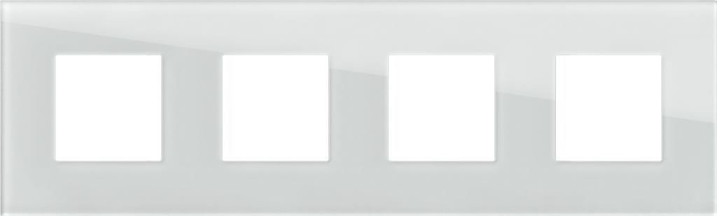 Рамка 2+2+2+2 мод. цвят Бяло мат Modul Edge TEM