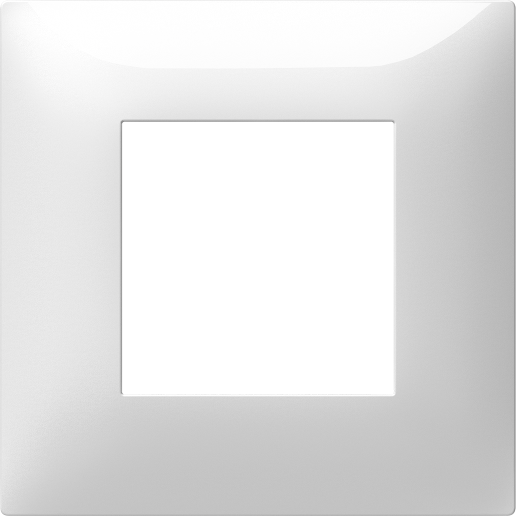 Рамка 2 мод. цвят Бял гланц Thin Modul TEM