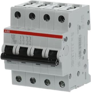 Автоматичен прекъсвач S204 4P 20A крива C 6kA ABB