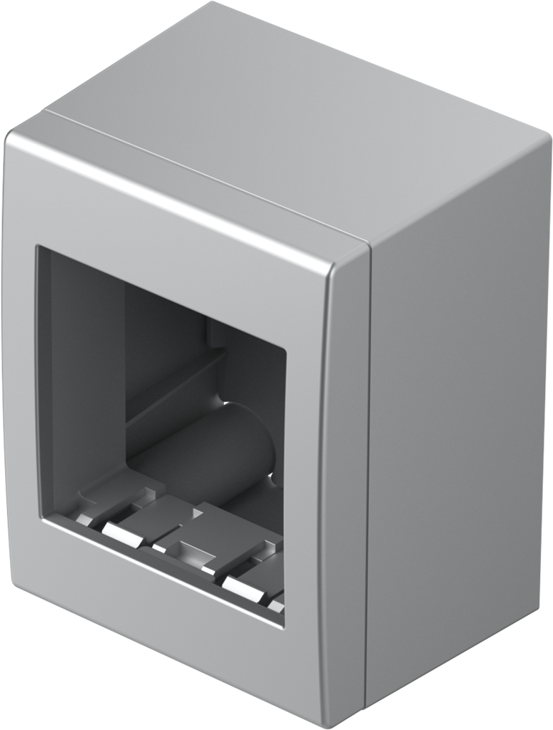 Конзола за открит монтаж IP40 2 мод. цвят Антрацит Modul TEM