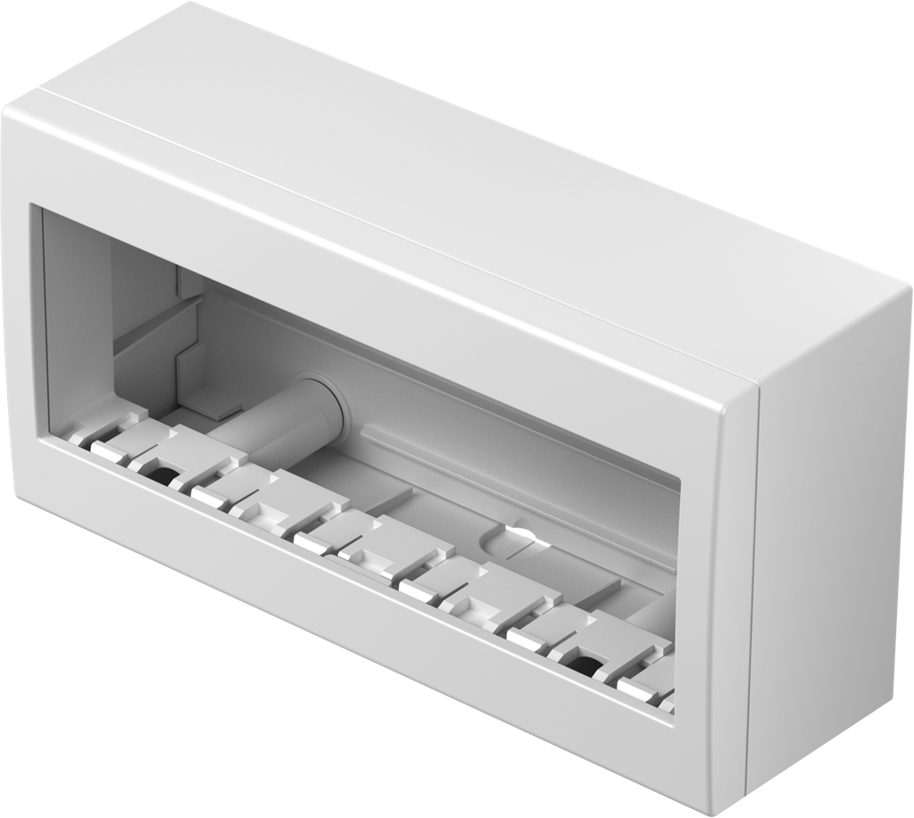 Конзола за открит монтаж IP40 6 мод. цвят Бял гланц Modul TEM