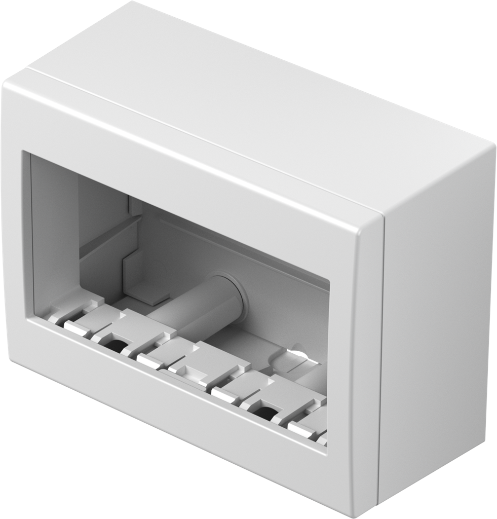 Конзола за открит монтаж IP40 4 мод. цвят Бял гланц Modul TEM