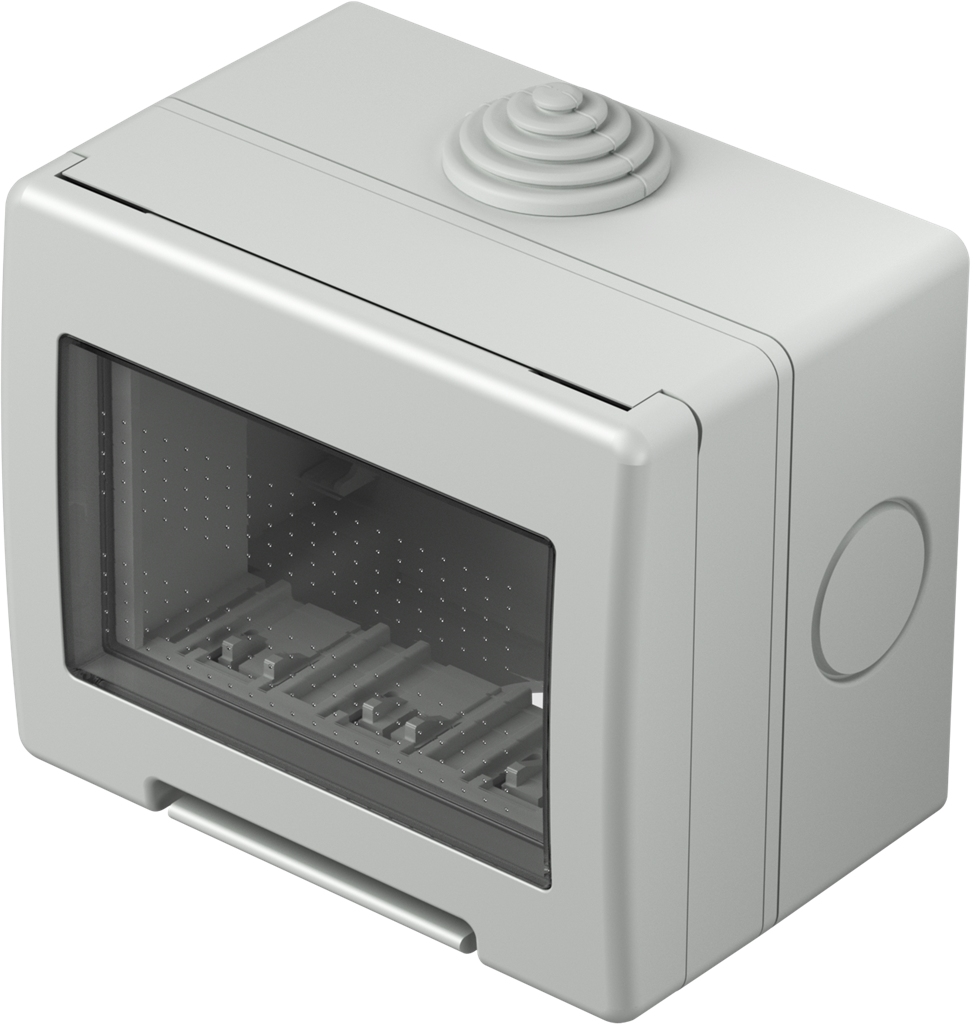 Конзола за открит монтаж IP55 3 мод. цвят Сив Modul TEM