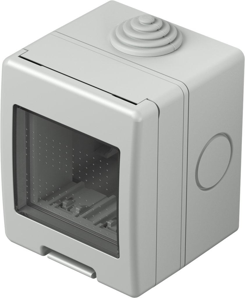 Конзола за открит монтаж IP55 2 мод. цвят Сив Modul TEM