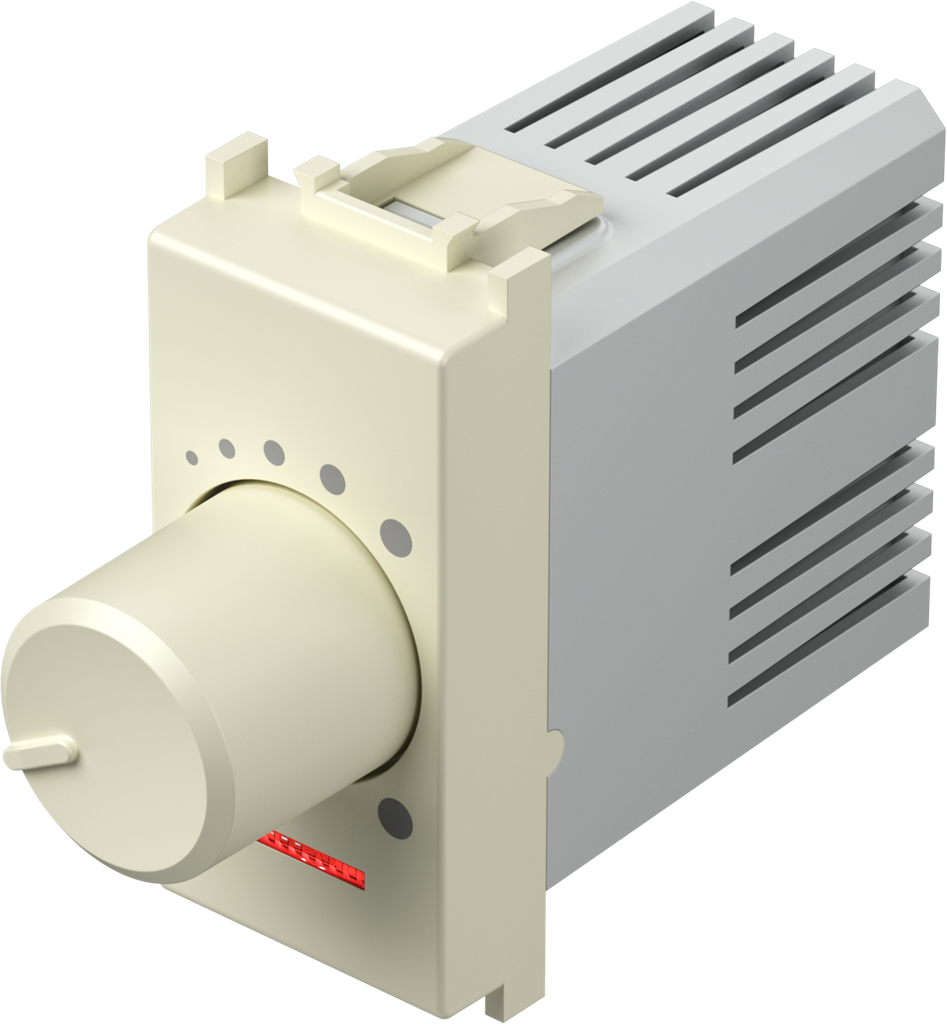 Димер ротативен 1-10V 180VA 1 мод. цвят Крем мат Modul TEM