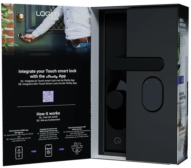 Брава за врата черна LOQED Touch Smart Lock 2S - 073916