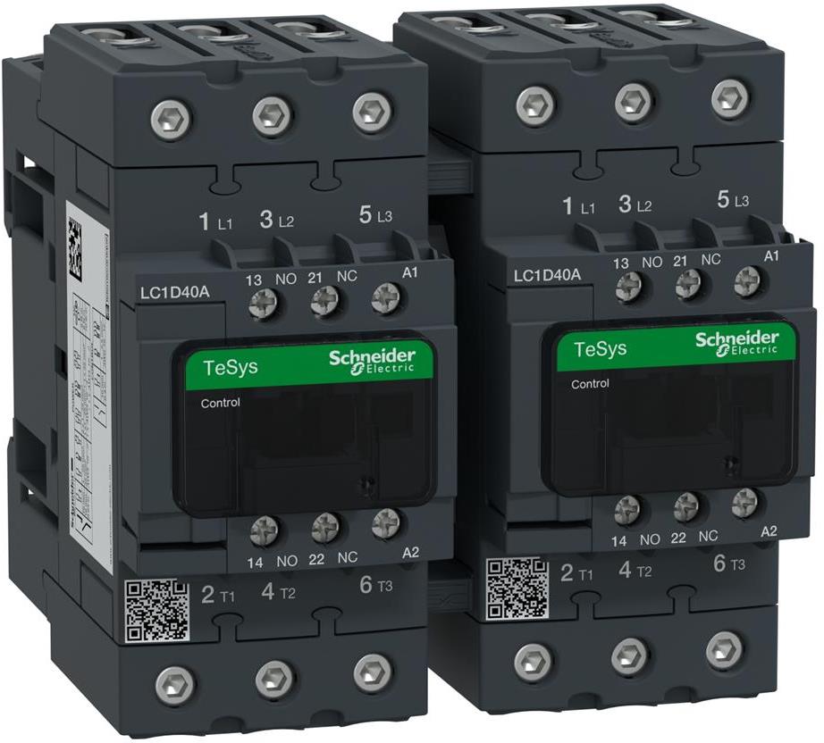 Контактор реверсивен TeSys D 3P 18.5kW (40A AC-3) 1NO+1NC 230V 50/60Hz SE