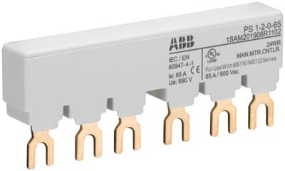 Гребен PS1-2-0-65 за 2бр. прекъсвачи MS116 ABB