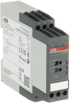 Реле за време, закъснение при включване, CT-ERS, 1x 0.05s…300h, 2c/o 4A, 24...240Vac/dc ABB