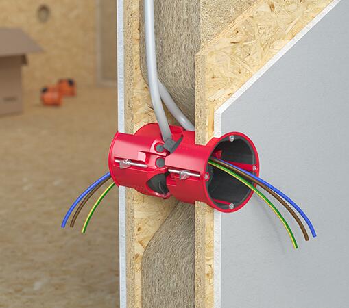 Конзолна кутия HWD 68+ пожарна преграда F30-F120 / EI30 - EI120, Ø68мм, дълбочина 49мм, Kaiser