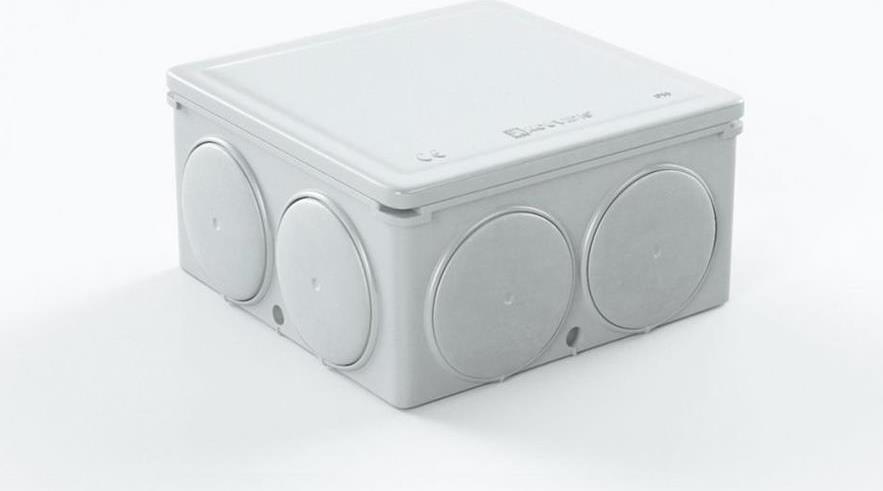 Разклонителна кутия открит монтаж 67x67x38мм IP55 цвят Сив PC CONDUR Kouvidis