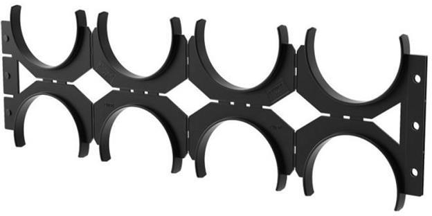Аранжор за тръба 8х ф90мм цвят Черен HDPE UV Kouvidis