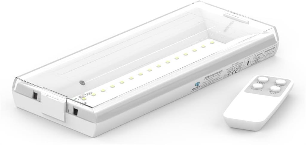 Авариен осветител LED 2.5W 100lm 3h 4000K IP20 открит монтаж с дистанционно управление VG