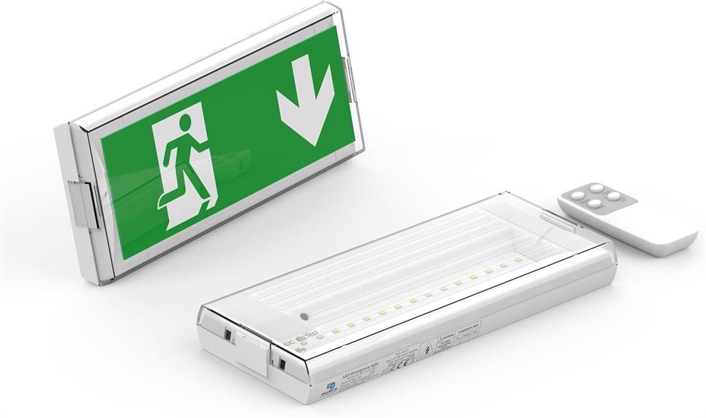 Авариен осветител LED 2.5W 100lm 3h 4000K IP20 открит монтаж с дистанционно управление VG